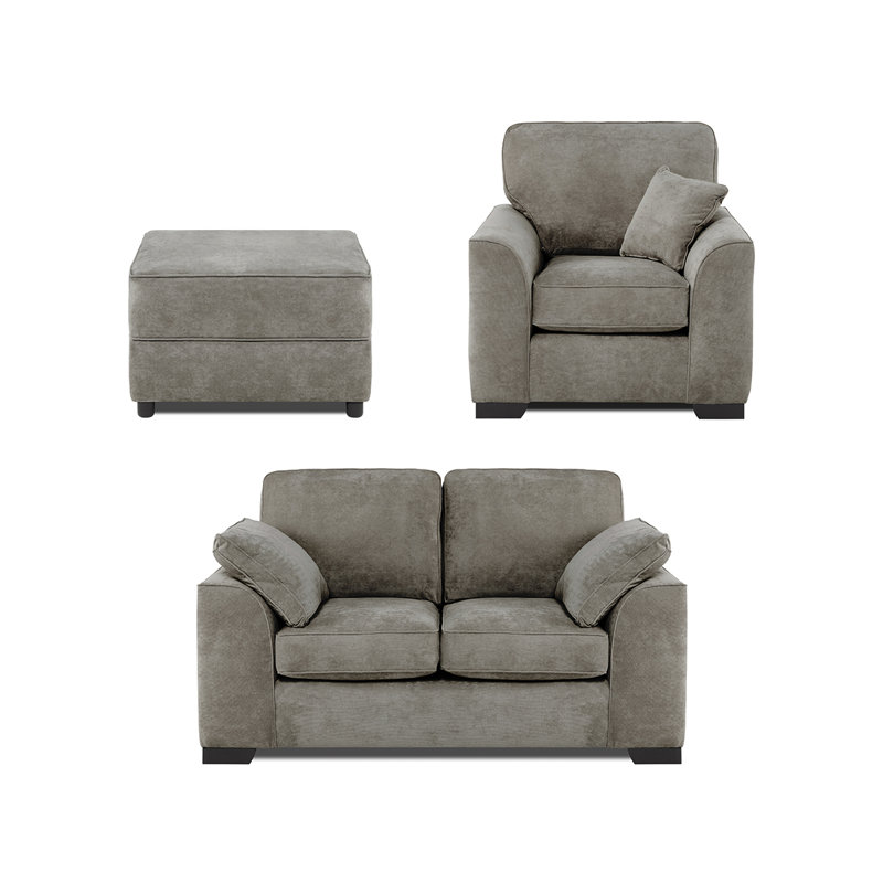 Macbean 3 - Piece Living Room Set, Grey