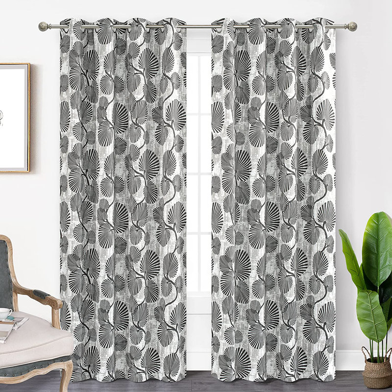 Aliyah-Lilly Blackout Curtain Pair, Gray