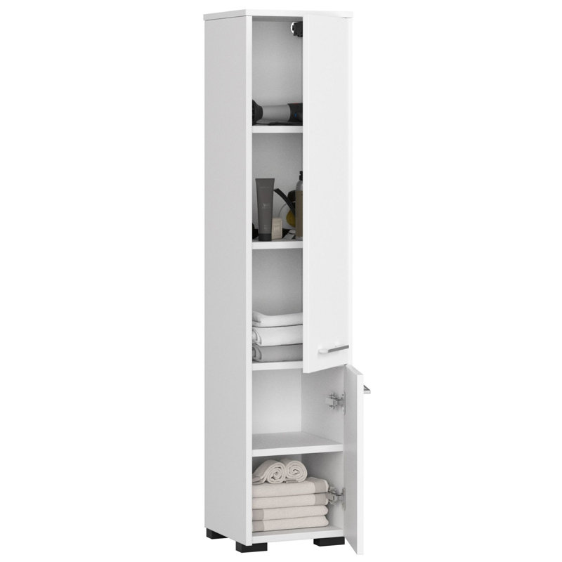 Ercelle Linen Cabinet, White
