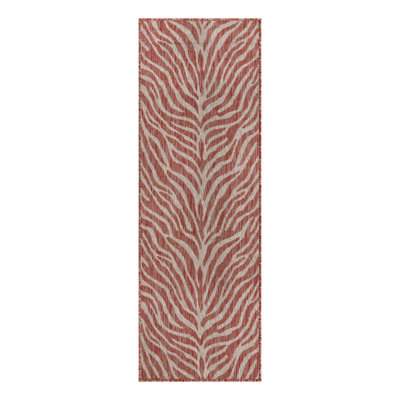 Rust Red Tsavo Indoor/Outdoor Safari Rug