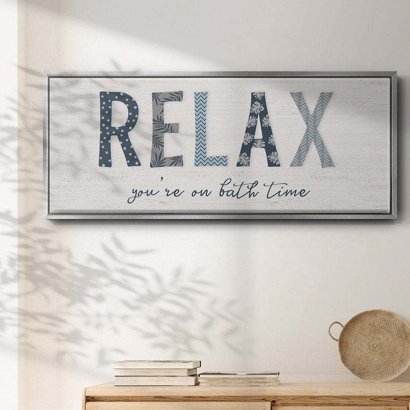 Relax- Framed Canvas, 24" H x 60" W