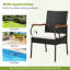 Chaise de patio avec coussin Anatolij