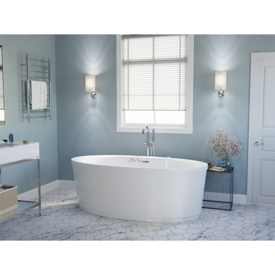 67.125'' x 33.5'' Freestanding Acrylic Bathtub