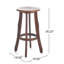 Pike Barstool Patio Wood Chairs