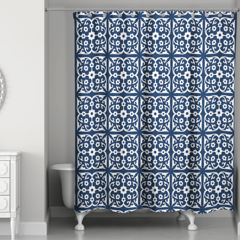 Rideau de douche Halsted, Bleu marine