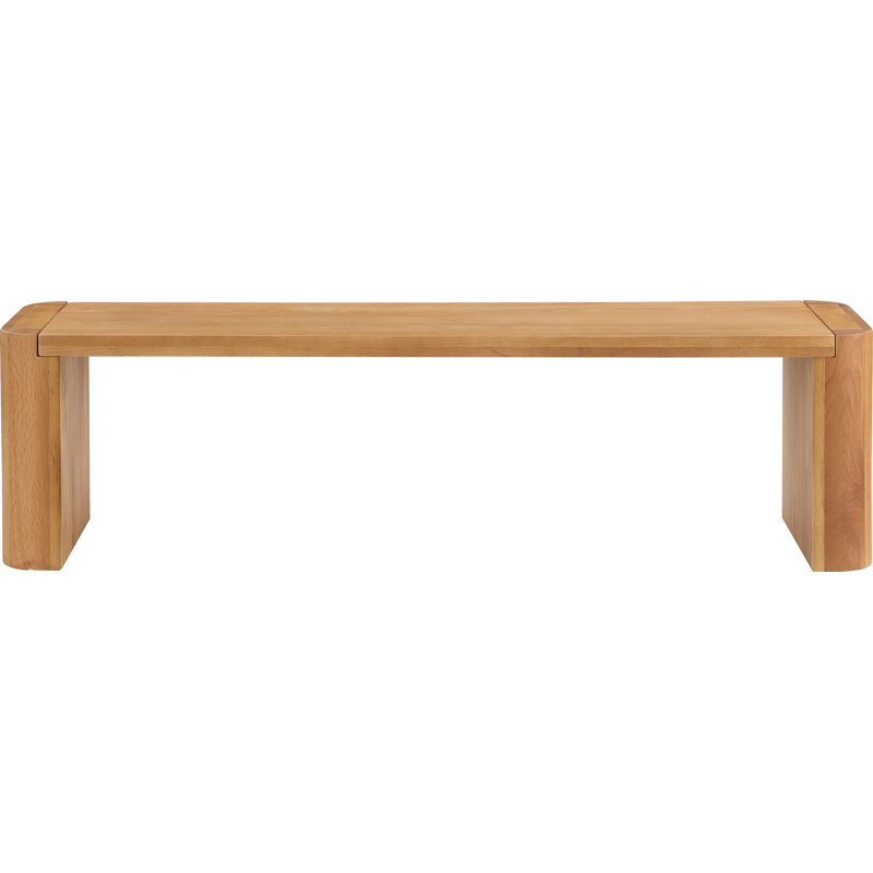 Banc en bois massif Channing 62 "-82", H 17 po x l 62 po x P 16 po, Naturel