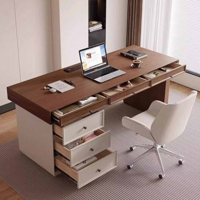 European style large capacity storage desk