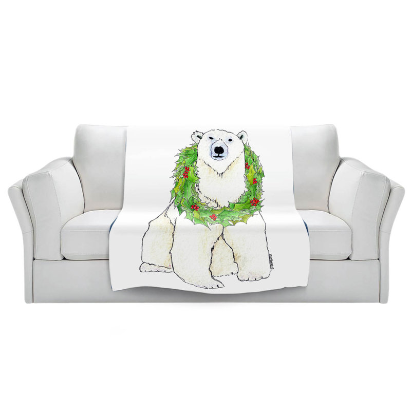 Couverture de support polaire couronne , 68 po x 80 po