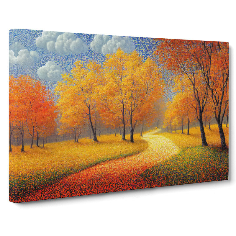 The Cheery Autumn Forest - Wrapped Canvas, 40cm H x 60cm W x 3cm D
