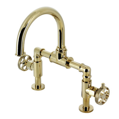 Robinet de salle de bain à large entraxe avec bonde Webb