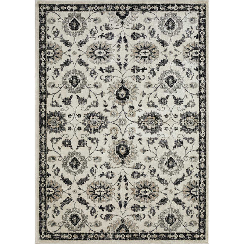 Floral Indoor Rug, Rectangle 8' x 10'