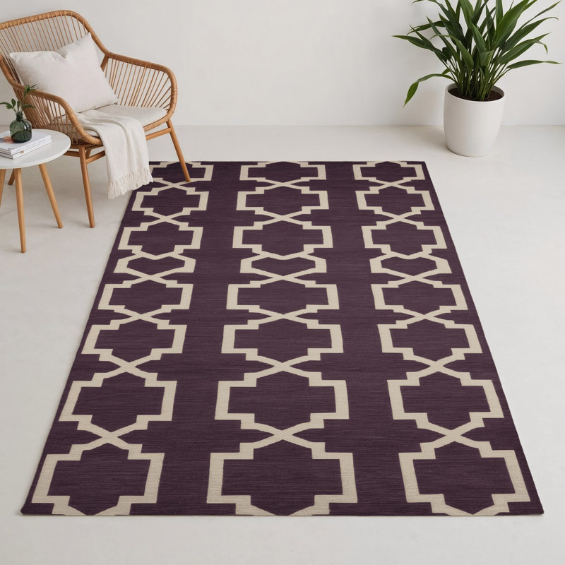 Tapis brun intérieur et extérieur Trellis, Rectangle 9 pi x 12 pi