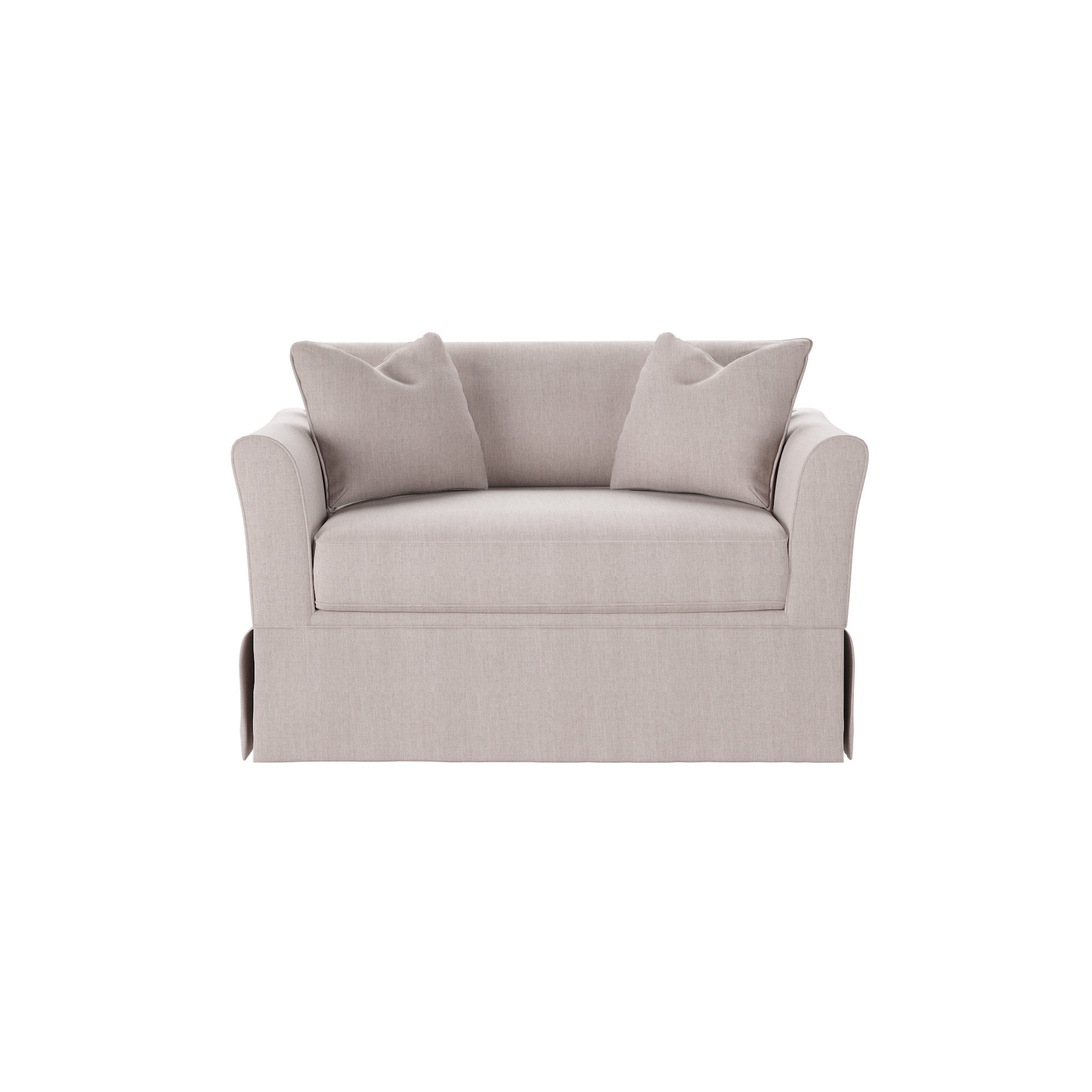 Shelby Upholstered Chair And A Half, Davis Pearl Performance Bouclé