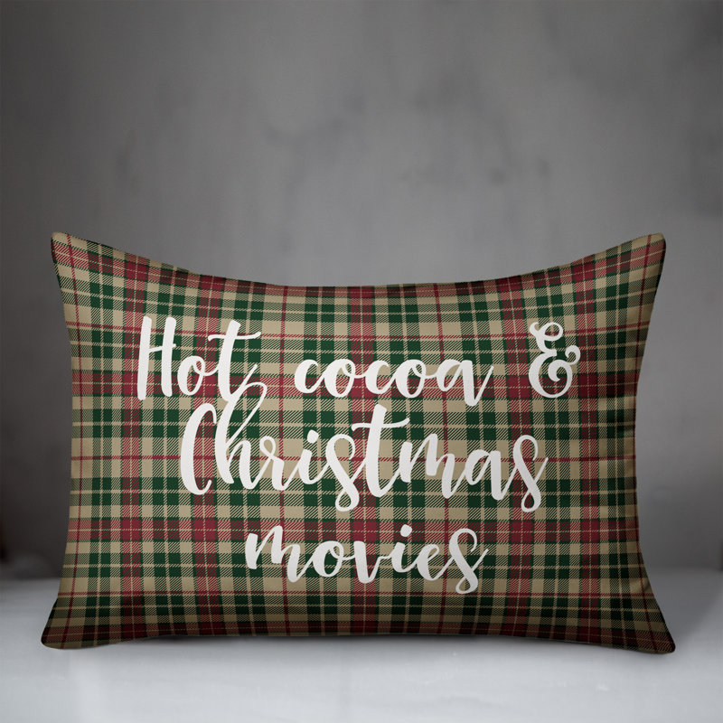  Coussin Hot Hot cacao et films de Noël