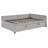 Stylish Striped Upholstered Daybed with L-Shaped Backrest and Pull-Out Trundle for Modern Comfort and Convenience-575815805
