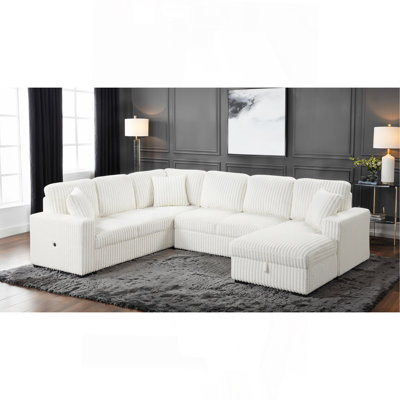 Modern Style Sectional Sofa With USB-C