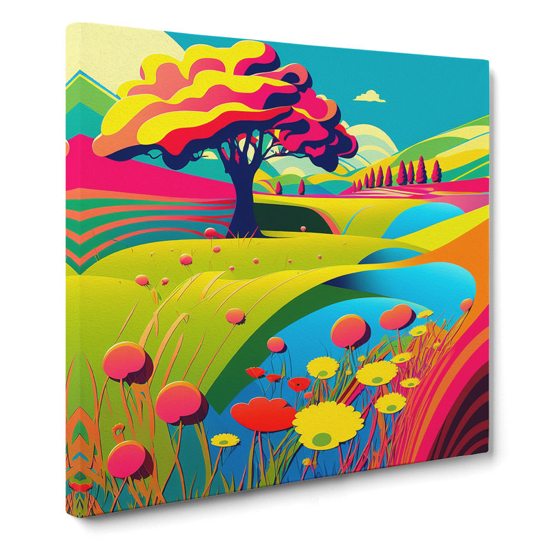 Meadow No.1 - Wrapped Canvas, 50cm H x 50cm W x 3cm D