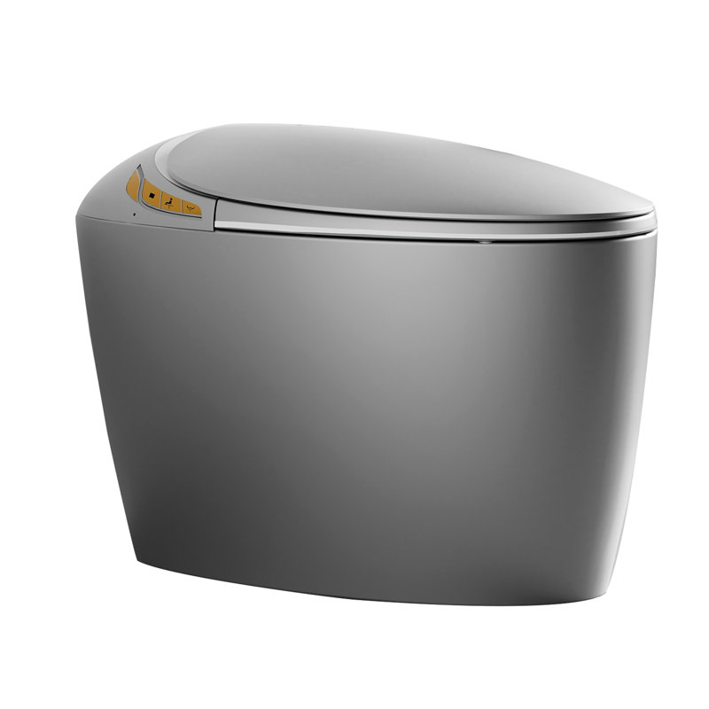 Smart Toilet For Bathroom Wellness, Auto Open/Close Seat, Foot Sensor, Grey Advanced Toilet, Seat Opening/Closing, Led Display, Night , Use