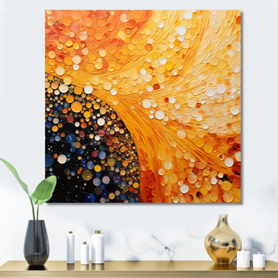 Fiery Fusion IV - Abstract Collages Canvas Prints