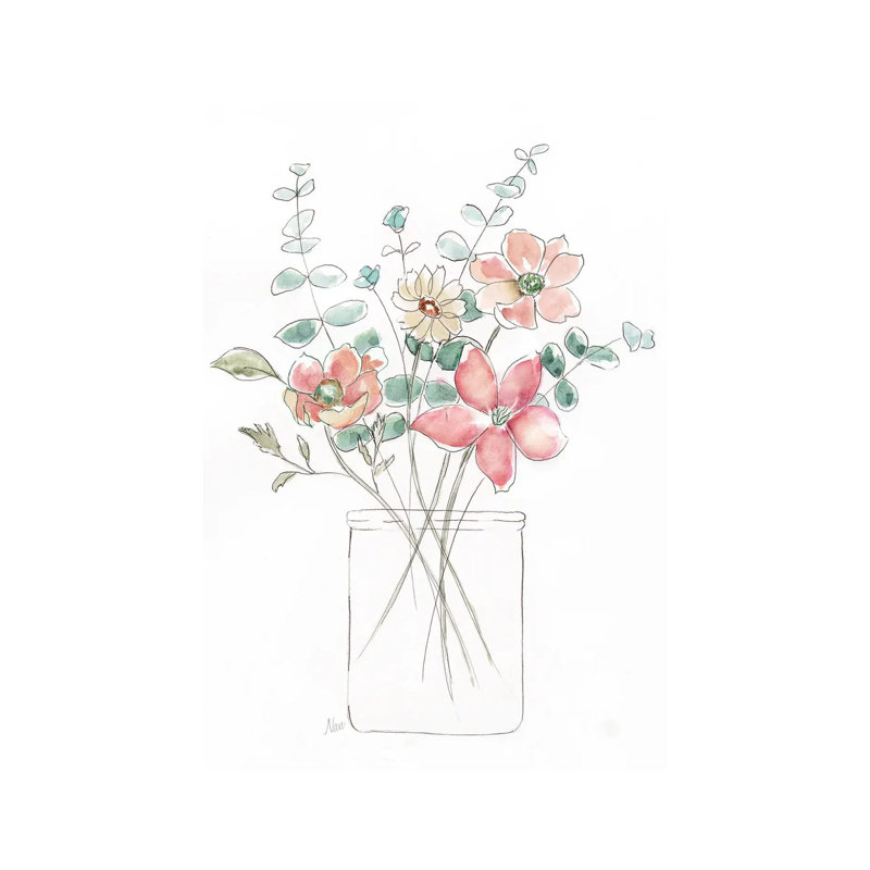 Whimsical Wildflowers I By Nan - Wrapped Canvas Art Prints by Nan - Wrapped Canvas Gallery-Wrapped Canvas Giclée