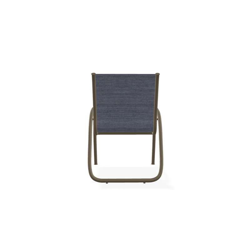 Fauteuil de patio Gardenella, Bois de plage texturé, Denim Augustine