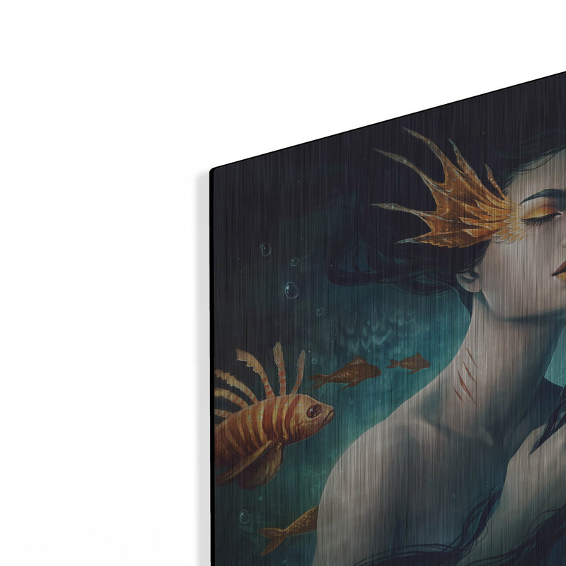 Lark Manor ™ «Mermaid» par JoJoesArt, art mural en métal, H 12 po x l 12 po
