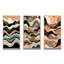 «Teal Black Line Art Elegance», 3 pièces-648733664-648733674