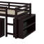 Lit mezzanine bas bas avec tablettes, armoire et bureau-1637020761