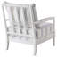 Fauteuil d'appoint à rayures blanches et bleu marine