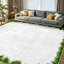 Tapis d'intérieur vert lavable à la machine, avec branches de sapin de Noël-1105963087