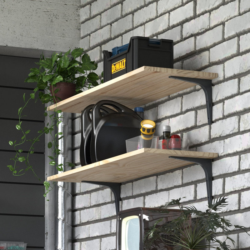 Shelving Unit Part, Laminated Shelf Board Pre-Sanded Pine, 105cm x 40cm