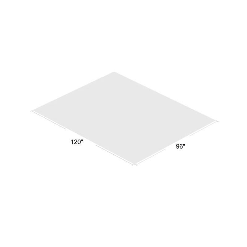 Sous-tapis antidérapant d'intérieur Neillsville (0,07 po), Rectangle 8 pi x 10 pi