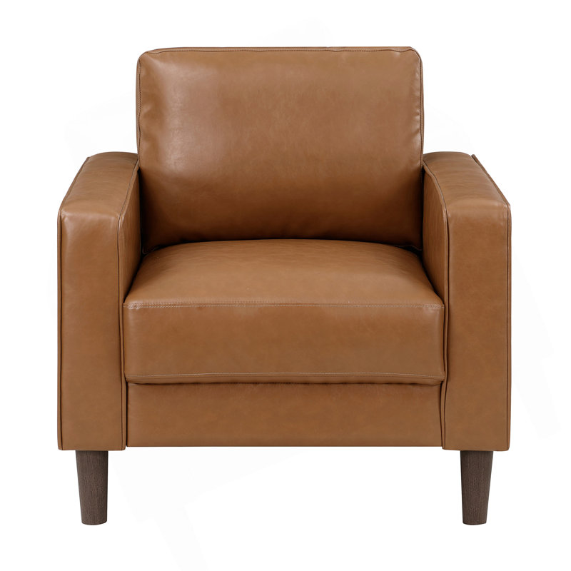 Chaise rembourrée en similicuir de style moderne