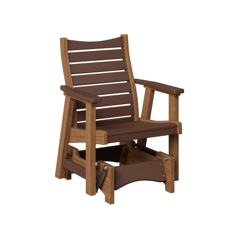 Fauteuil oscillant simple Berlin Gardens Bristol, Chocolate Brown Top/Antique Mahogany Base