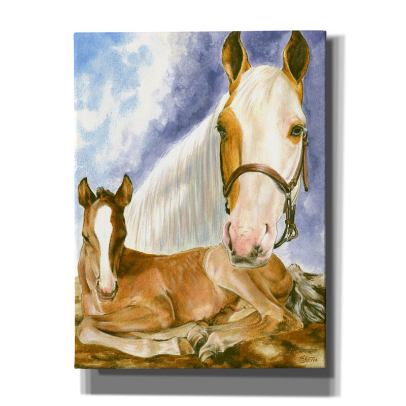 «Missouri Fox Trotter» par Barbara Keith, art mural sur toile, H 16 po x l 12 po x P 0,75 po