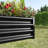 421Ft Black Metal Raised Planter For Plants, Stable Structure, - Rust Coating Rectangle Plants And Flowers, Black, & Long Lasting-932895768-932895769