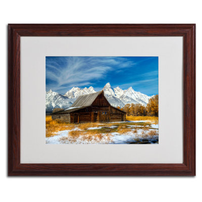 « emblématique grange grand teton » par pierre leclerc,, reproduction de photo encadrée