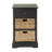 Abdelrauof Wood 2 Seagrass Basket and 1 Drawer Storage Unit-1100881891