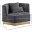 Fauteuil en velours de 47,75 po Marquis-1379466762