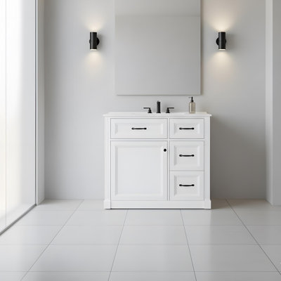 Meuble-lavabo 36 po avec lavabo et rangement