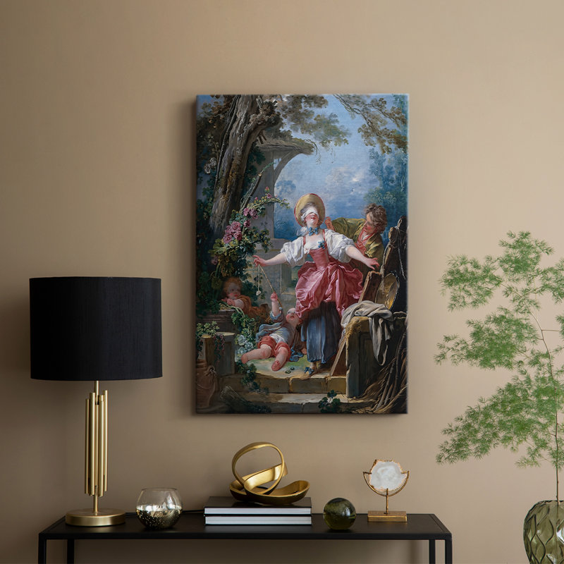 Blind Man's Buff - Toile tendue par Jean-Honoré Fragonard, 8 x 12
