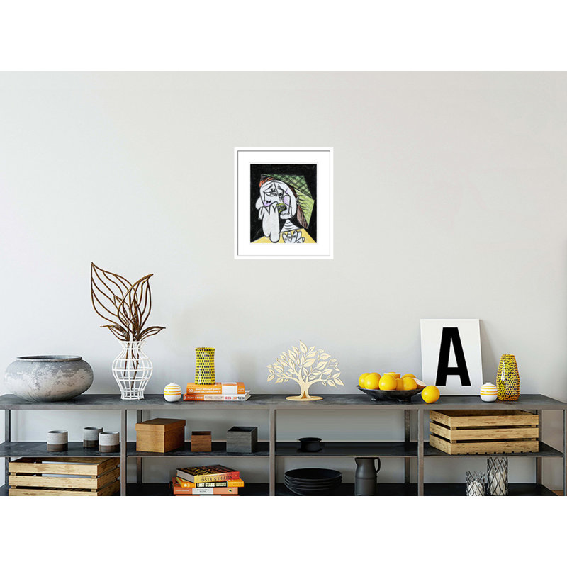 «Weeping Woman with mouchoir» par Pablo Picasso, impression giclée sur cadre, H 20,06 po x l 17,75 po