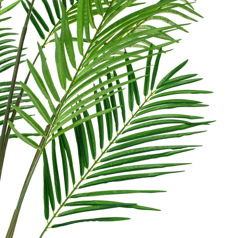 Tropical Oasis 6' Faux Areca Palm in Sturdy Black Planter
