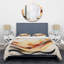 Ensemble de housse de couette en microfibre / polyester Burnt Orange Waves Abstract IV-1244359466