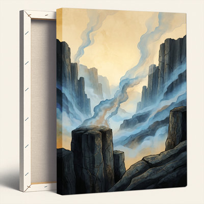 Ensemble de 1 tableau sur toile « Brume de montagne »