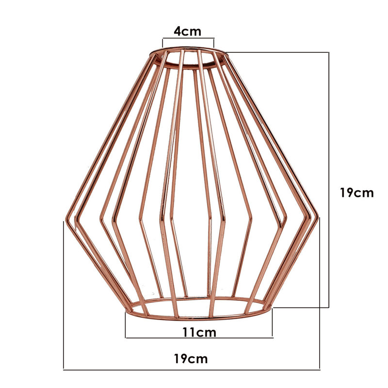 48.26cm H Metal Novelty Lamp Shade ( Uno ), Rose