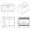 Meuble-lavabo sur pied 36 po avec lavabo à fermeture en douceur pour petites salles de bain 36 po-133397026-133397028