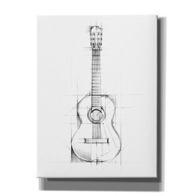 "Guitare" par Ethan Harper, art mural sur toile
