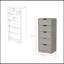 Commode Kamran, chambre à coucher, gris béton-51436022