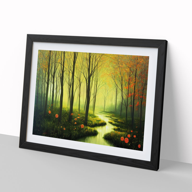Spring Forest Flowers Vol.4 - Framed Print, Black Framed, 25cm H x 34cm W x 2cm D